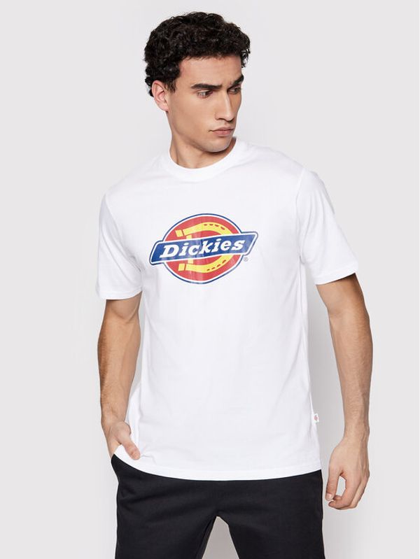 Dickies Dickies Тишърт Icon Logo DK0A4XC9WHX1 Бял Regular Fit
