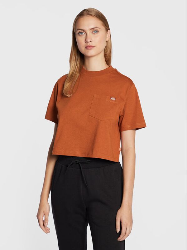 Dickies Dickies Тишърт Porterdale DK0A4XDEIEX Кафяв Relaxed Fit