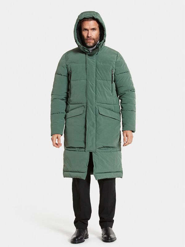 Didriksons Didriksons Пухено яке Ejnar 504413 Зелен Regular Fit