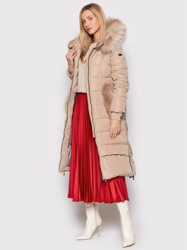 Diego M Diego M Пухено яке 21IT-103 Бежов Regular Fit