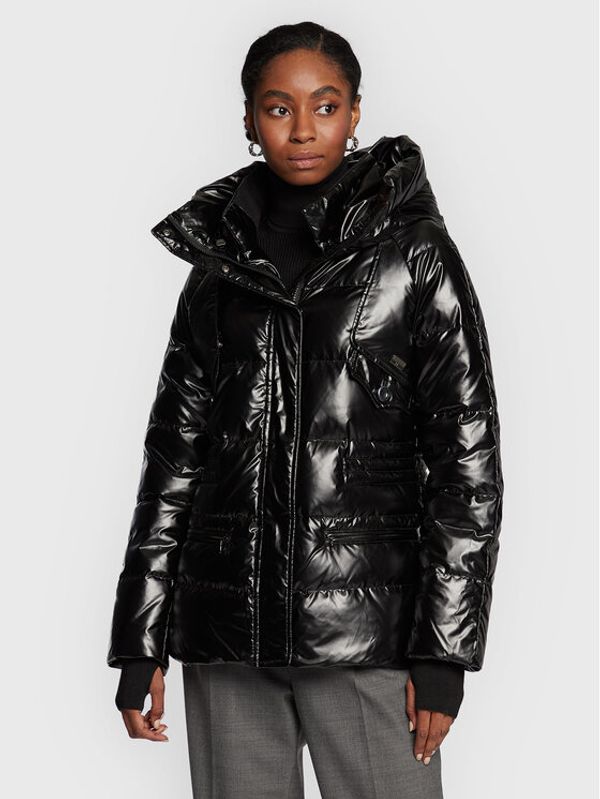 Diego M Diego M Пухено яке 22IM-R201 Черен Regular Fit