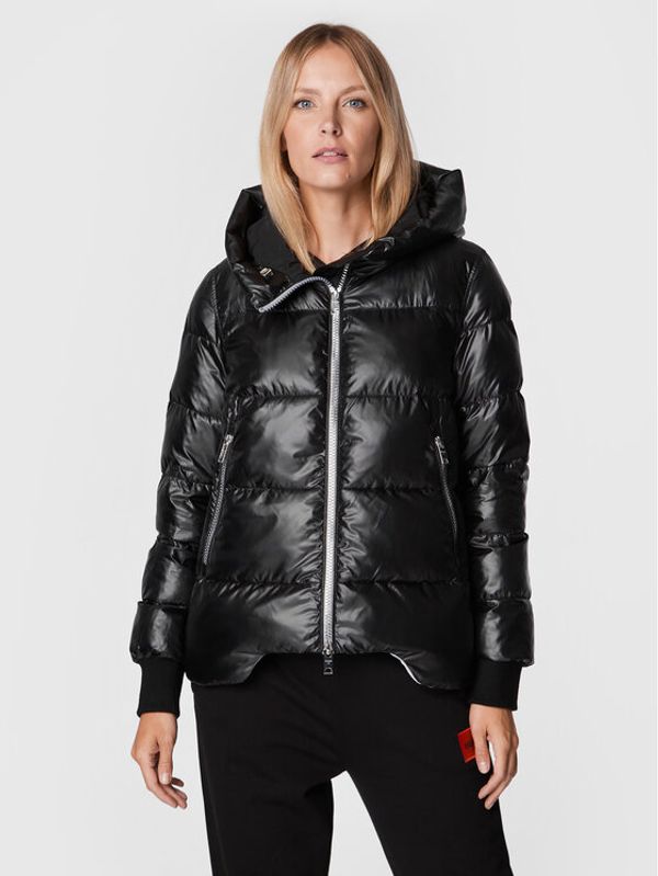 Diego M Diego M Пухено яке 22IP-R269 Черен Regular Fit