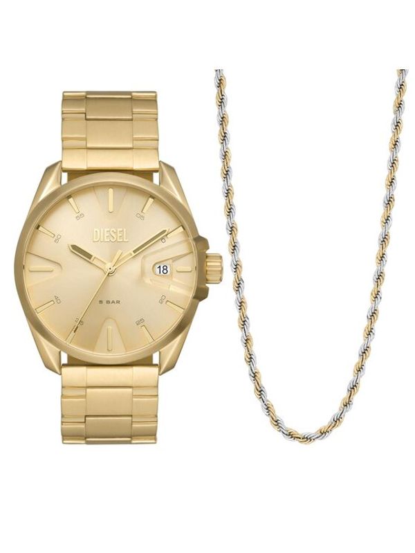 Diesel Diesel Часовник MS9 Gift Set DZ2163SET Златист