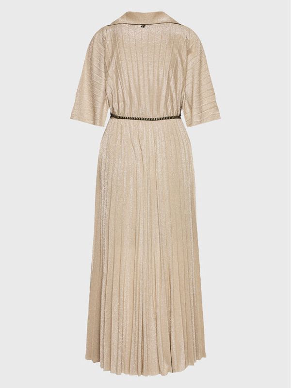 Dixie Dixie Ежедневна рокля A319U060 Бежов Regular Fit