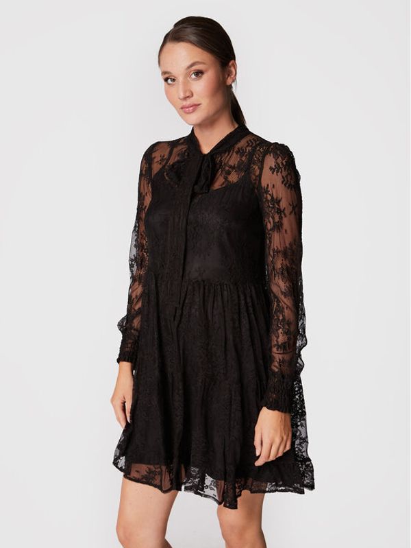 Dixie Dixie Коктейлна рокля AHHQTCUA Черен Regular Fit