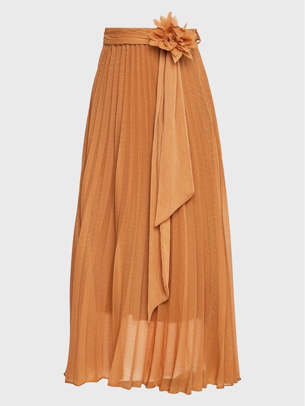 Dixie Dixie Плисирана пола G319V007A Кафяв Regular Fit