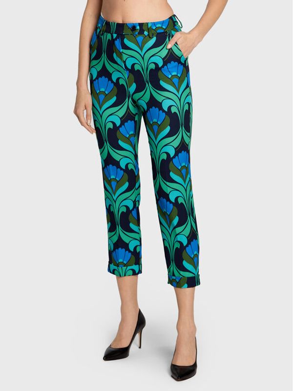 Dixie Dixie Текстилни панталони P945U114 Зелен Regular Fit