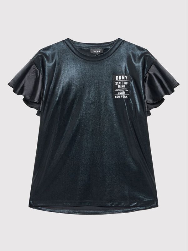 DKNY DKNY Блуза D35R63 D Черен Regular Fit