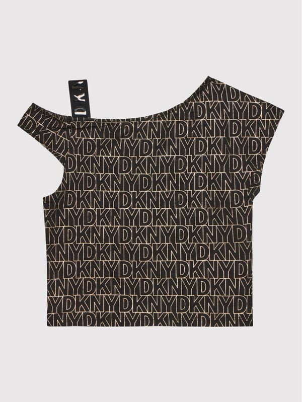 DKNY DKNY Блуза D35S05 M Черен Regular Fit