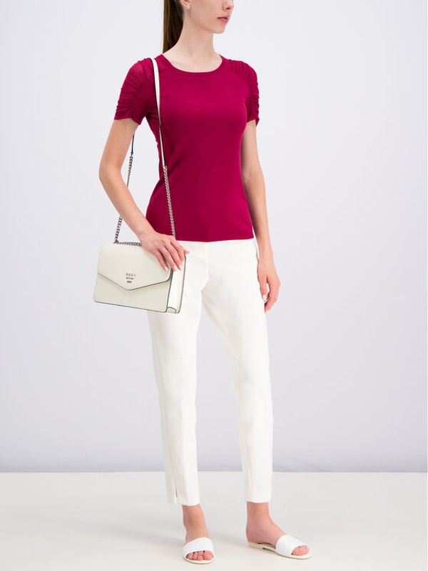 DKNY DKNY Чино панталони P9RK6AWP Бял Regular Fit