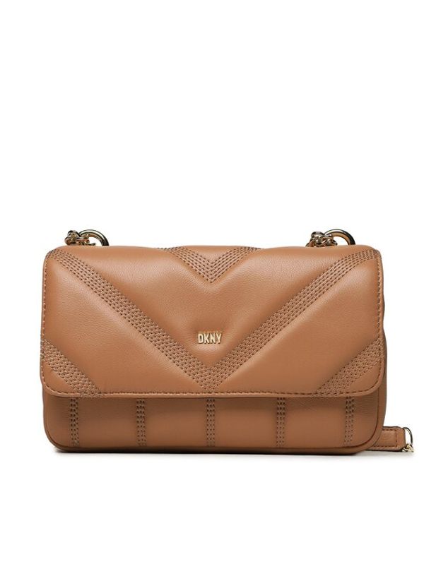 DKNY DKNY Дамска чанта Becca Md Flap Should R313BW79 Кафяв