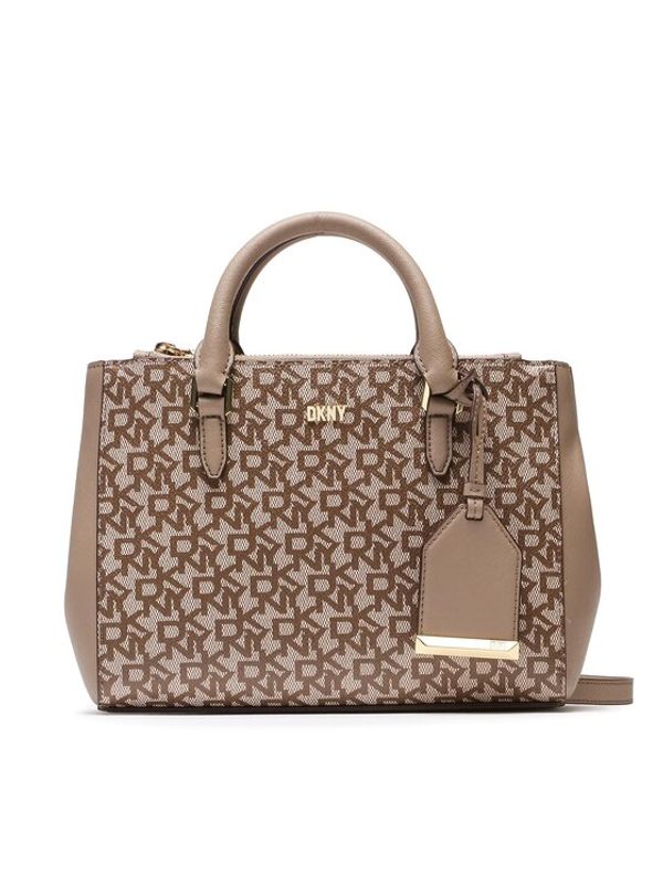 DKNY DKNY Дамска чанта Belle Sm Satchel R33DJY77 Кафяв