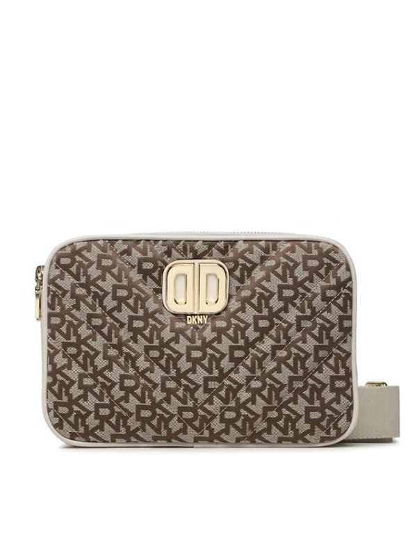 DKNY DKNY Дамска чанта Delphine Dbl Zip Cbo R23EFG29 Кафяв