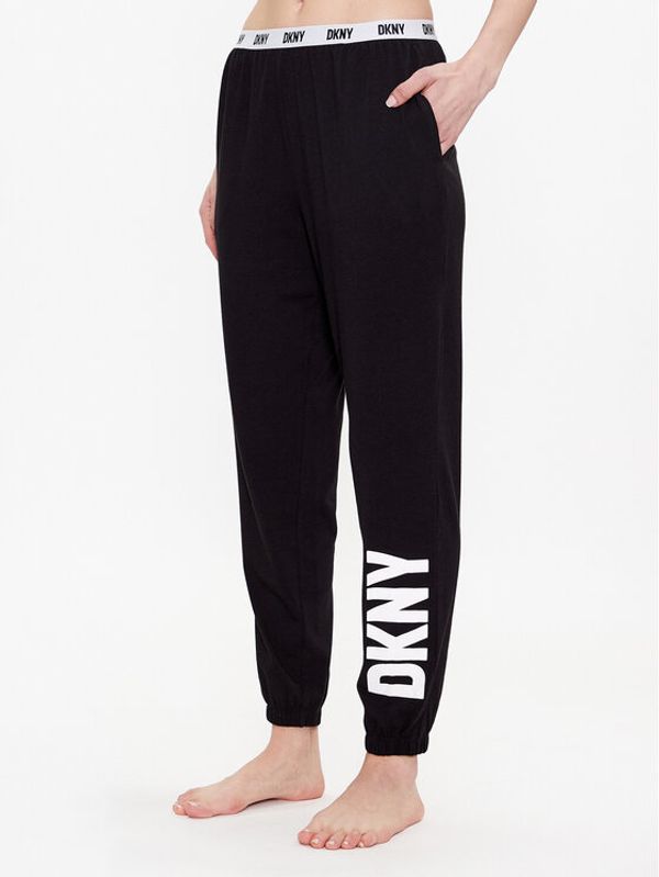 DKNY DKNY Долнище на пижама YI2822635 Черен Regular Fit