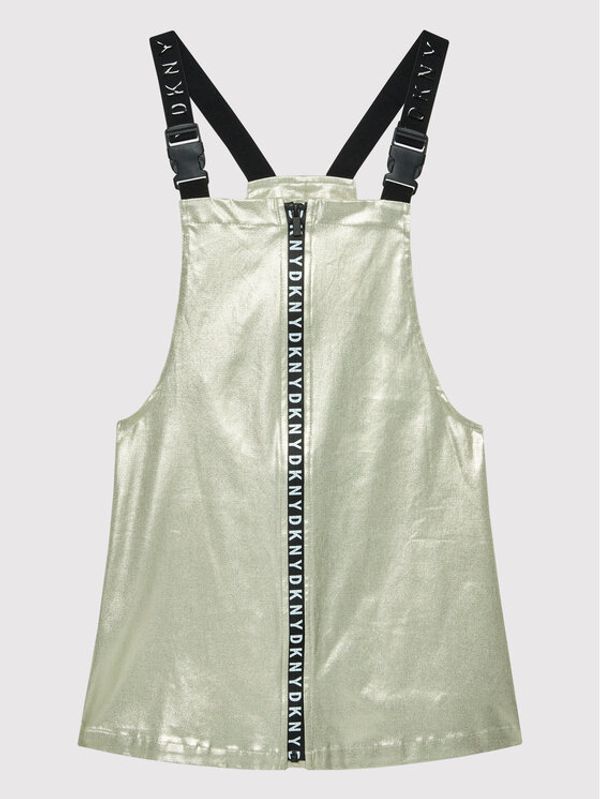 DKNY DKNY Ежедневна рокля D32823 S Жълт Regular Fit