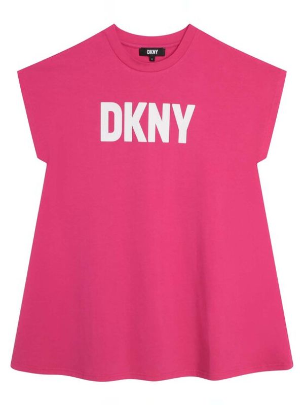 DKNY DKNY Ежедневна рокля D32866 D Розов Regular Fit