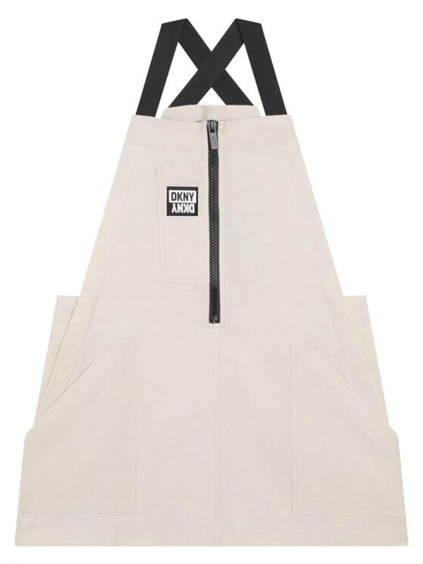 DKNY DKNY Ежедневна рокля D32870 S Бял Regular Fit