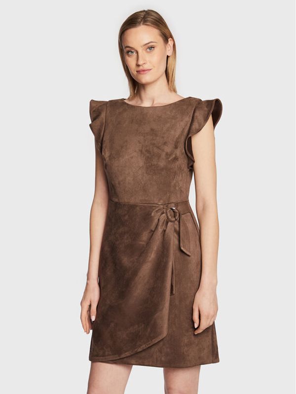 DKNY DKNY Ежедневна рокля DD2G1604 Кафяв Regular Fit