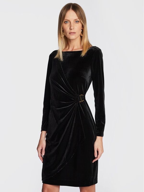 DKNY DKNY Ежедневна рокля DD2GF242 Черен Regular Fit