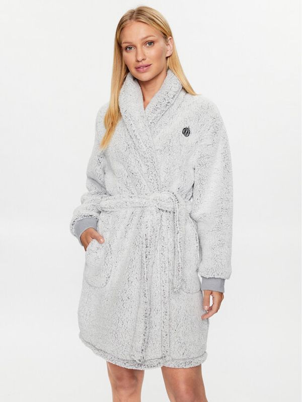 DKNY DKNY Халат YI2122599 Сив Regular Fit