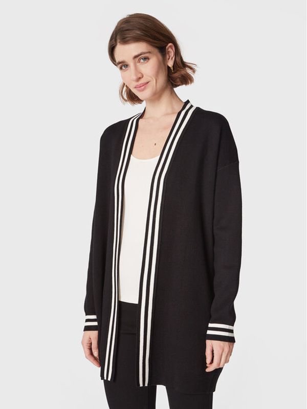 DKNY DKNY Кардиган P2MXY435 Черен Regular Fit