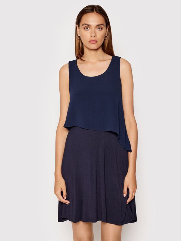 DKNY DKNY Коктейлна рокля DD1EL806 Тъмносин Slim Fit