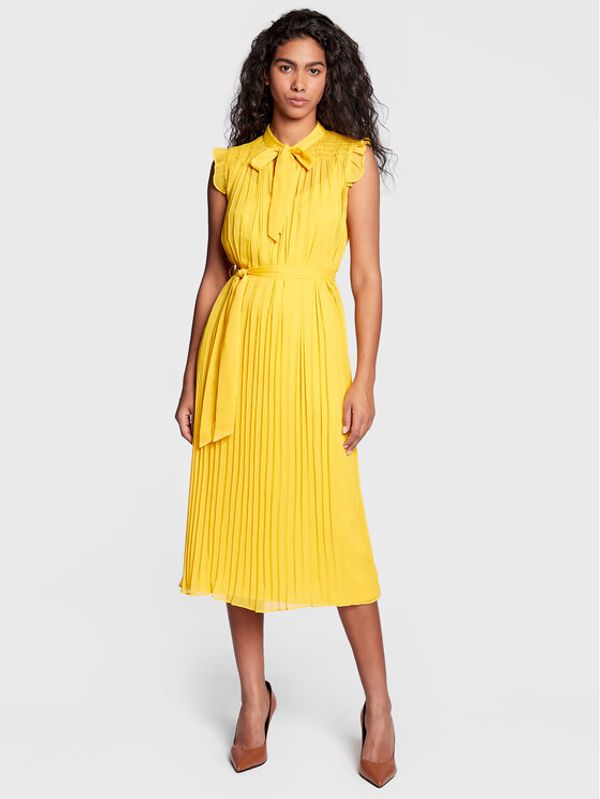 DKNY DKNY Коктейлна рокля DD2GI937 Жълт Regular Fit