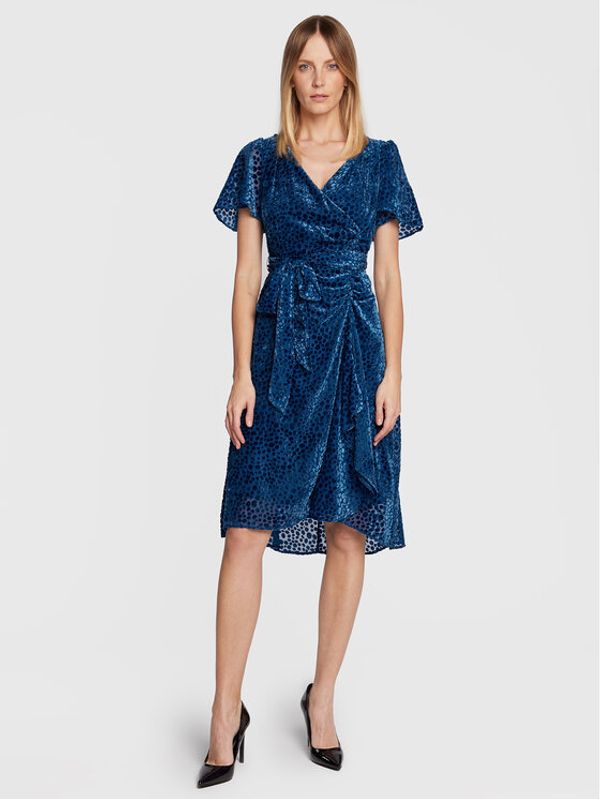 DKNY DKNY Коктейлна рокля DD2HF155 Син Regular Fit
