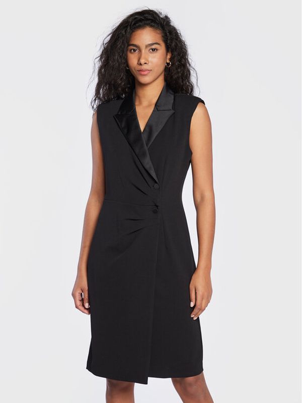 DKNY DKNY Коктейлна рокля DD2J1371 Черен Regular Fit