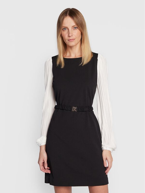 DKNY DKNY Коктейлна рокля DD2J2295 Черен Regular Fit