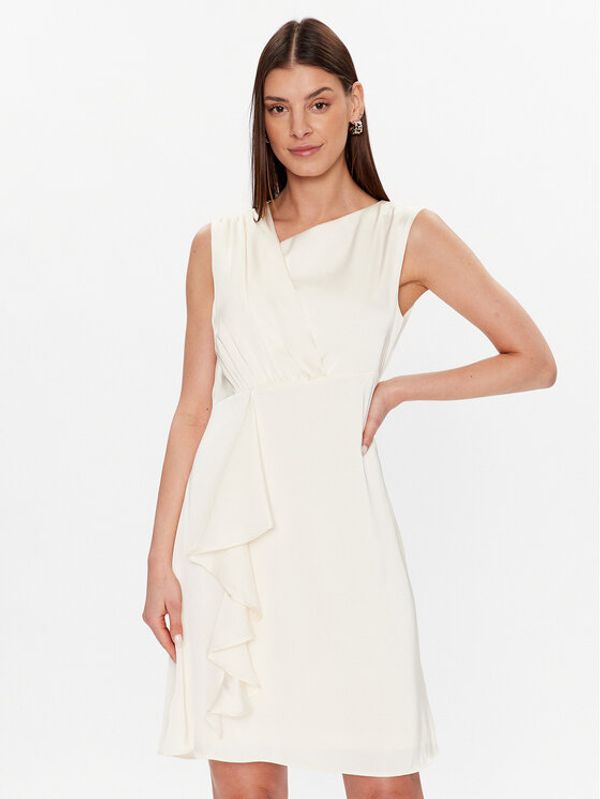 DKNY DKNY Коктейлна рокля DD2K2383 Екрю Regular Fit