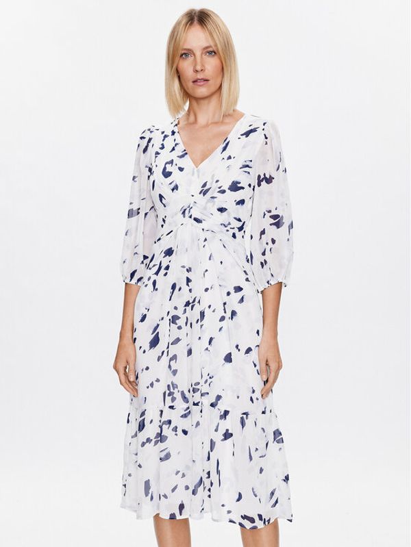 DKNY DKNY Коктейлна рокля DD3BI672 Екрю Regular Fit