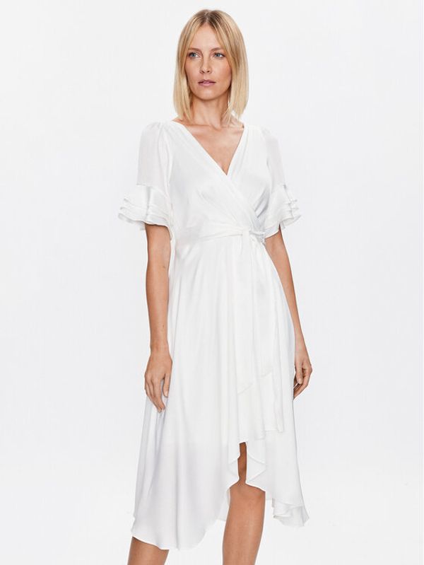 DKNY DKNY Коктейлна рокля DD3BM335 Екрю Regular Fit