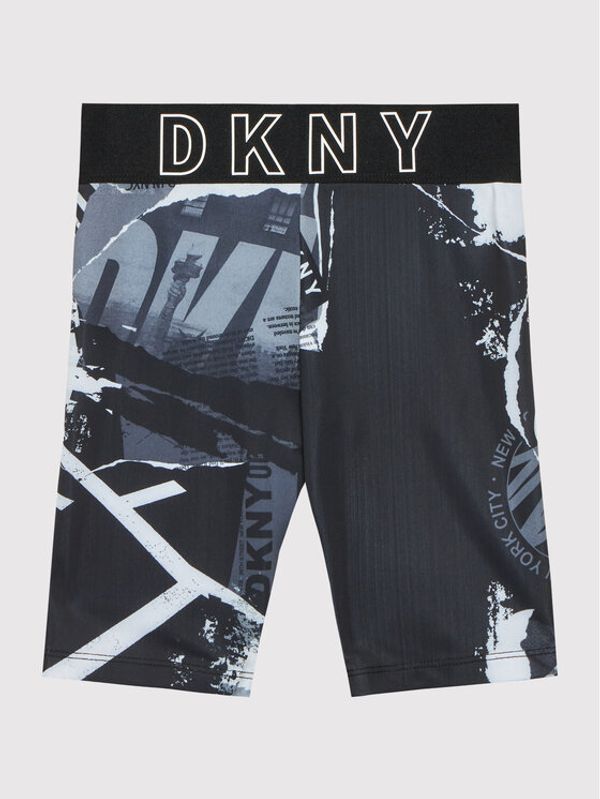 DKNY DKNY Колоездачни шорти D34A51 M Черен Slim Fit