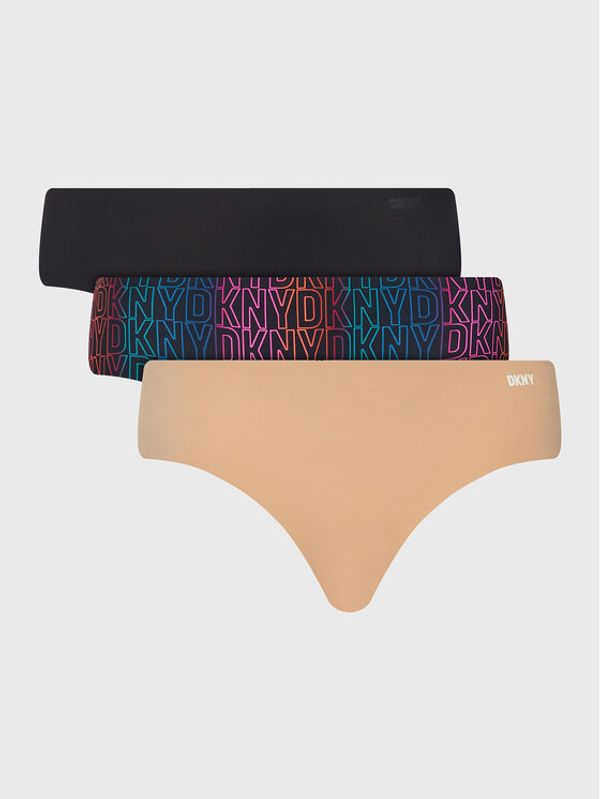 DKNY DKNY Комплект 3 чифта класически бикини DK5028P3 Цветен