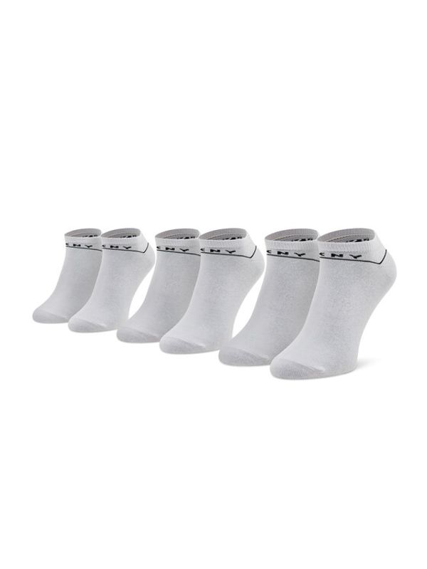 DKNY DKNY Комплект 3 чифта къси чорапи дамски Olivia S4_0002T_DKY Бял