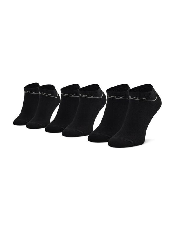 DKNY DKNY Комплект 3 чифта къси чорапи дамски Olivia S4_0002T_DKY Черен