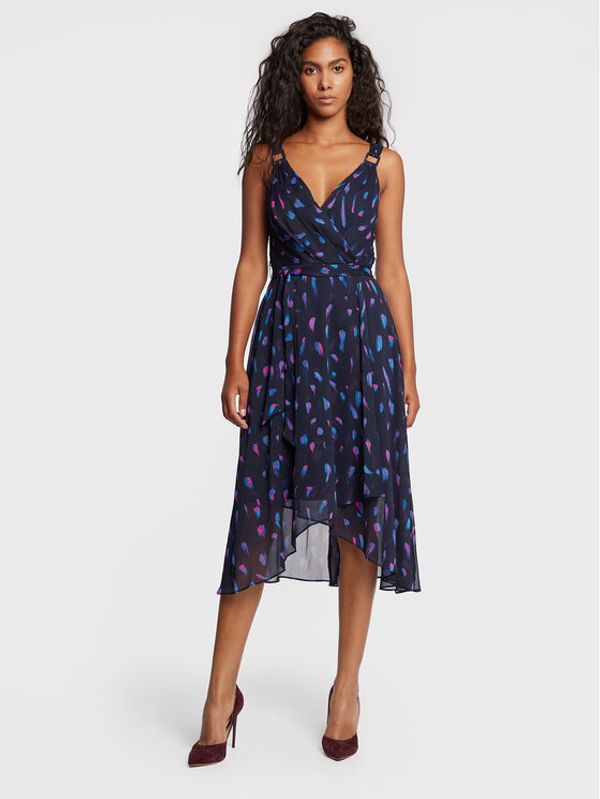 DKNY DKNY Лятна рокля DD2ER859 Тъмносин Regular Fit