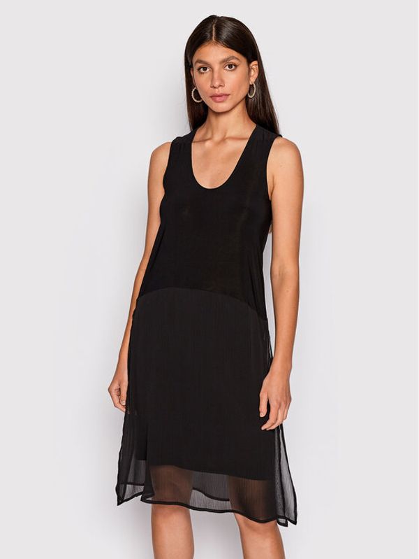 DKNY DKNY Лятна рокля P22DAEJR Черен Regular Fit