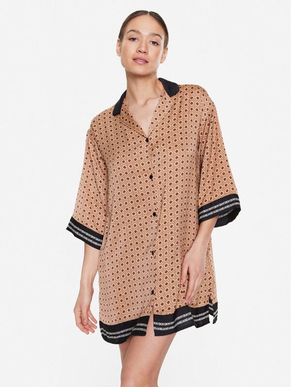 DKNY DKNY Нощница YI2322661 Кафяв Regular Fit