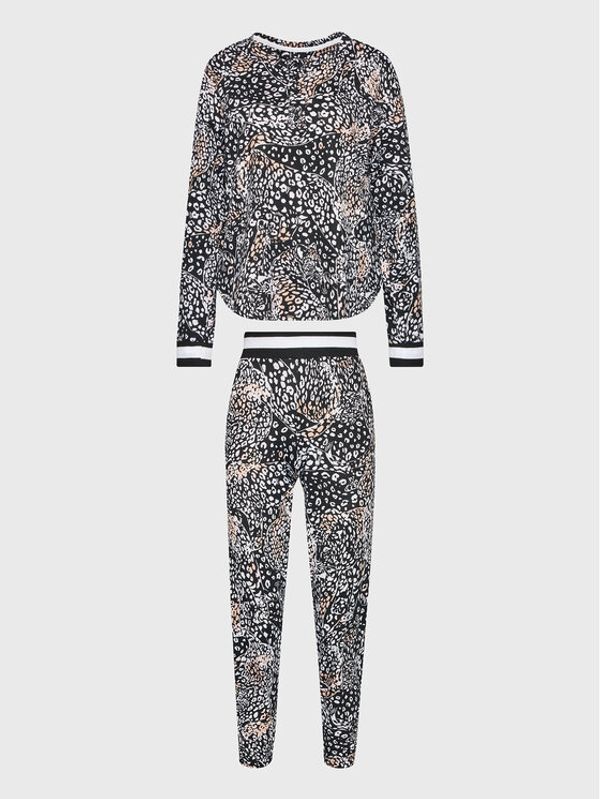 DKNY DKNY Пижама YI2822593 Черен Regular Fit