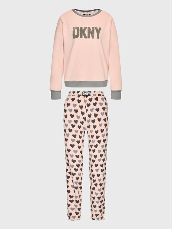 DKNY DKNY Пижама YI2822603F Розов Regular Fit
