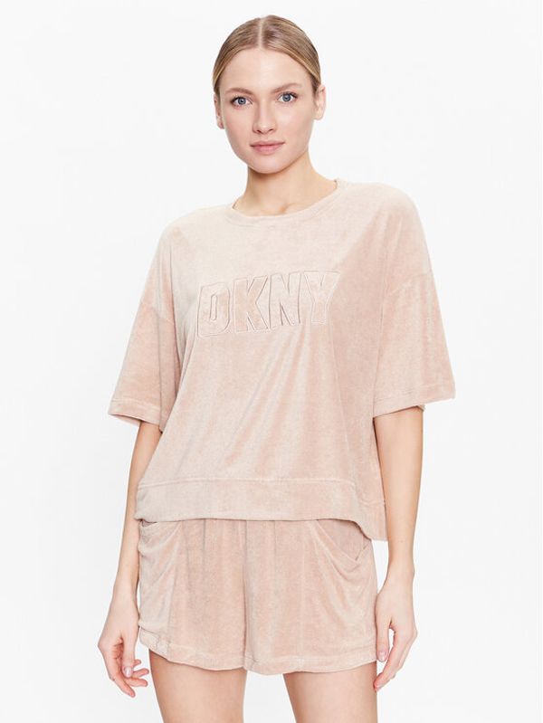 DKNY DKNY Пижама YI2922654 Бежов Regular Fit