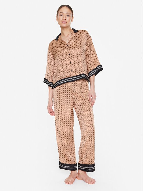 DKNY DKNY Пижама YI2922661 Кафяв Regular Fit