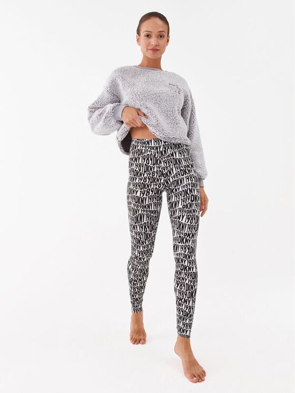 DKNY DKNY Пижама YI2922671 Сив Regular Fit