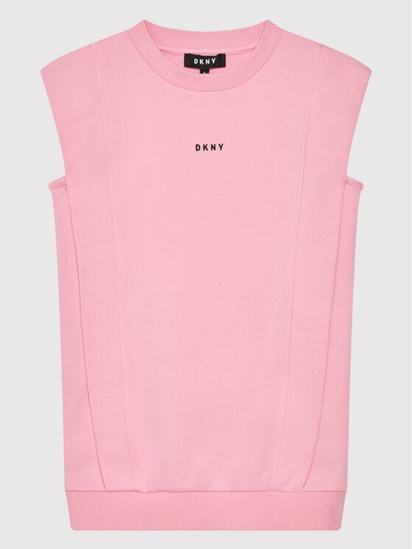 DKNY DKNY Плетена рокля D32820 M Розов Regular Fit