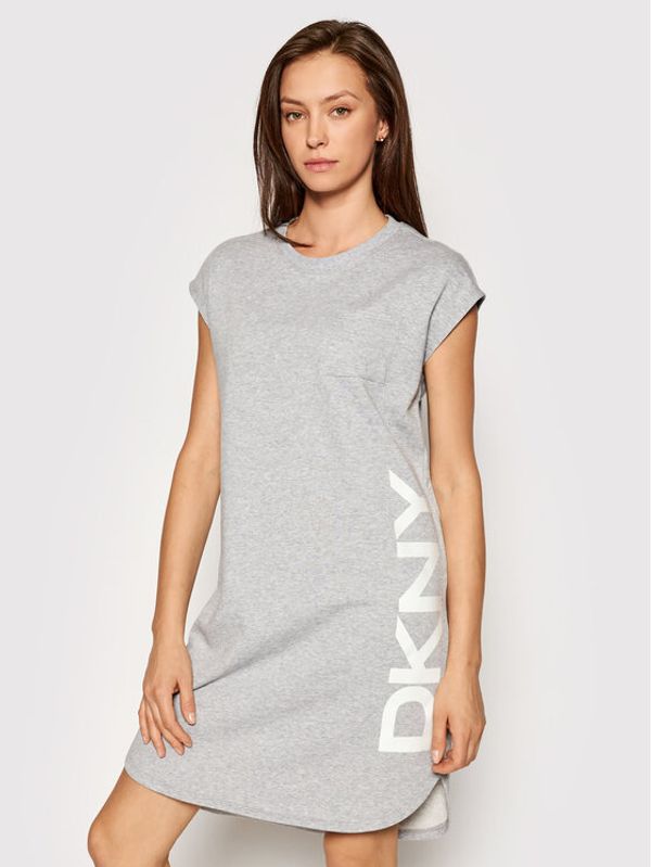 DKNY DKNY Плетена рокля P0RD1B2J Сив Regular Fit