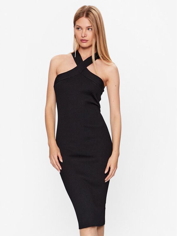 DKNY DKNY Плетена рокля P3DUAJ29 Черен Slim Fit