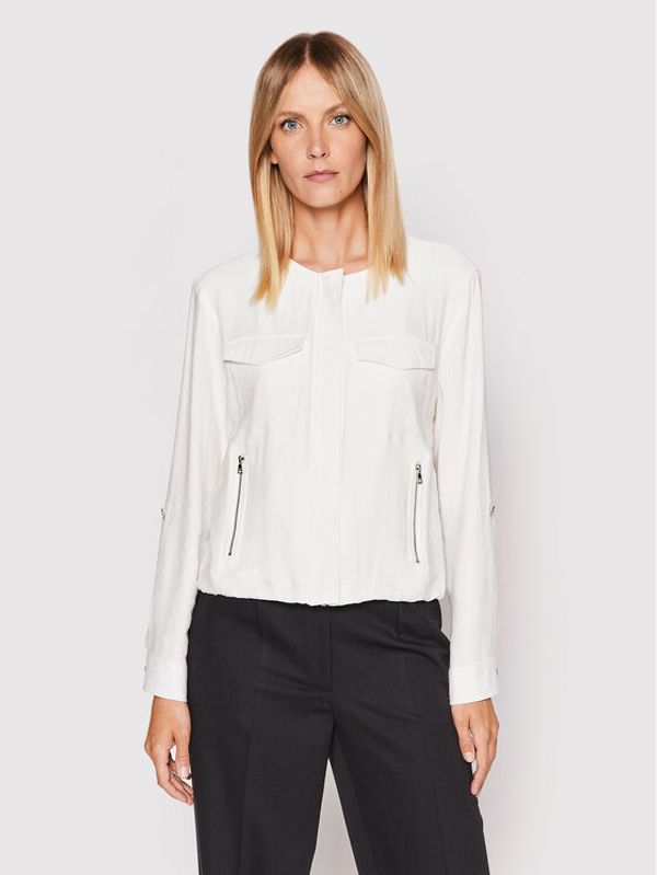 DKNY DKNY Преходно яке P2RCTB41 Бял Regular Fit