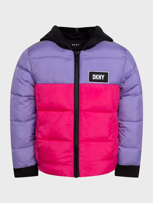 DKNY DKNY Пухено яке D36661 S Цветен Regular Fit